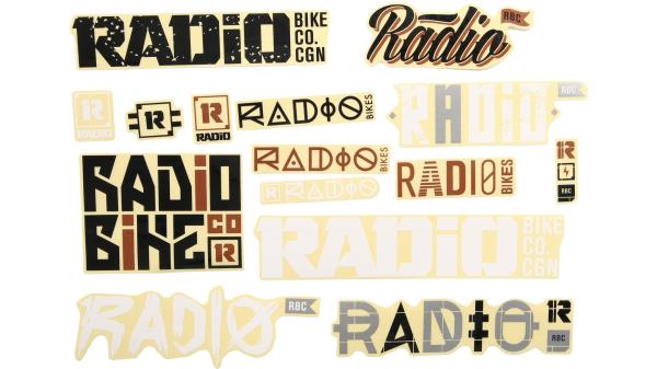 Radio Aufkleber  3XL bunt