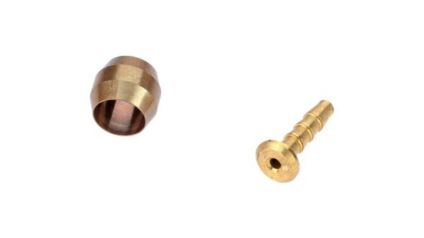 Alhonga Olive und Insert Pin  1 1/8" gold