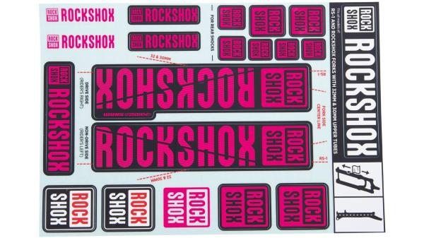 RockShox Dekor Set  XXL violett, schwarz