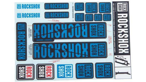 RockShox Dekor Set  XXL blau, schwarz