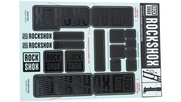RockShox Dekor Set  XXL schwarz, schwarz