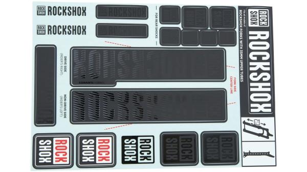 RockShox Dekor Set  XXL schwarz