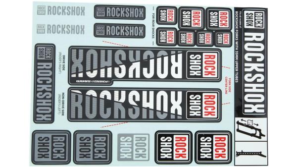 RockShox Dekor Set  XXL wei&szlig;