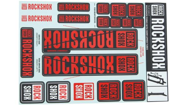 RockShox Dekor Set  XXL rot
