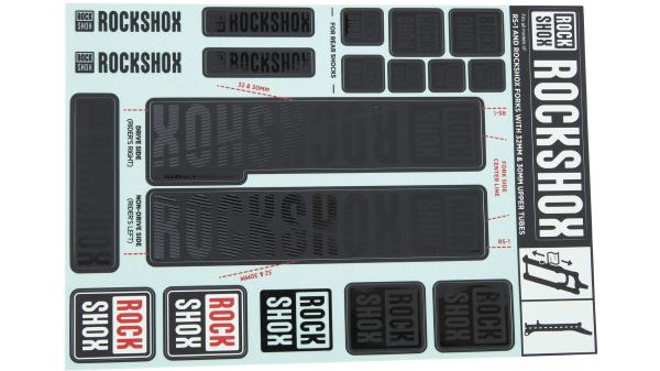 RockShox Dekor Set  XXL schwarz, schwarz