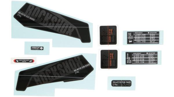 RockShox Dekor Set  1 1/8" schwarz