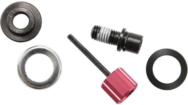 RockShox Einstellknopf  1 1/8" rot, schwarz