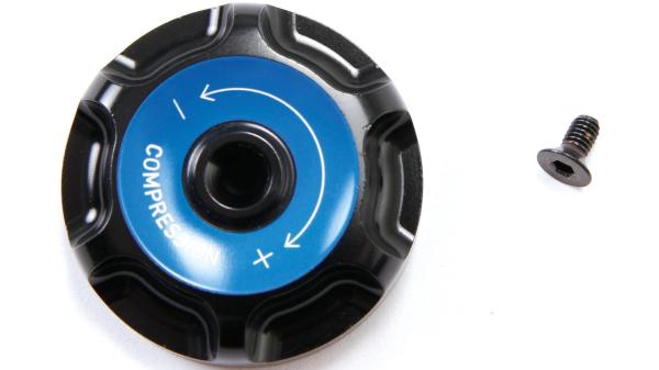 RockShox Einstellknopf  1 1/8" schwarz, blau