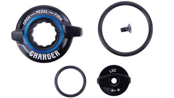 RockShox Einstellknopf  1 1/8" schwarz, blau