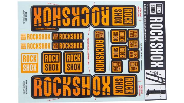 RockShox Dekor Set  XXL schwarz, orange