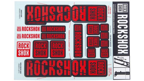 RockShox Dekor Set  XXL schwarz, gelb