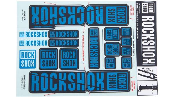 RockShox Dekor Set  XXL schwarz, blau