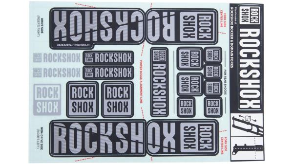 RockShox Dekor Set  XXL schwarz, grau