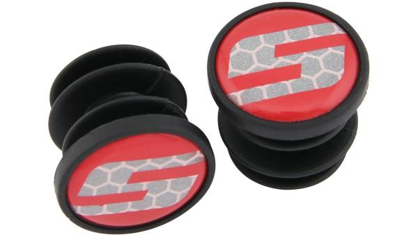 SRAM Lenkerstopfen   schwarz, grau, rot