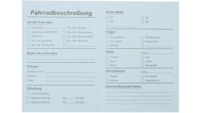 HHH-Manufaktur Fahrradbrief  L wei&szlig;, schwarz Produktbild 1