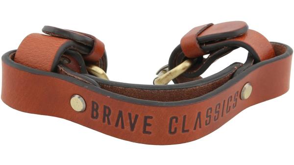Brave Classic Fahrrad-Transportgriff  1 1/8" braun