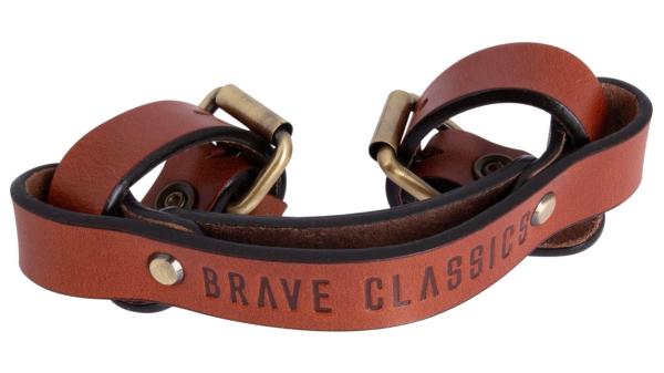 Brave Classic Fahrrad-Transportgriff  1 1/8" braun