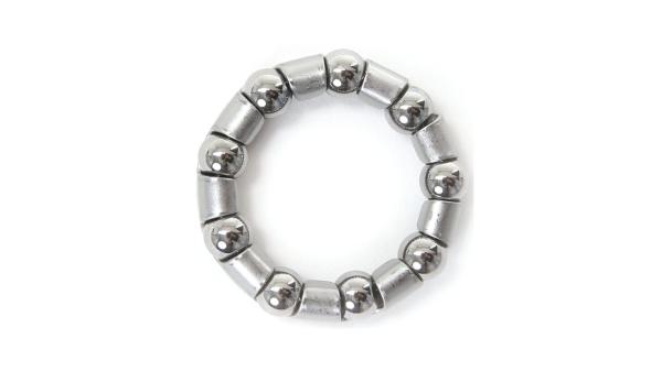 Pieper Kugelring  1 1/8" silber
