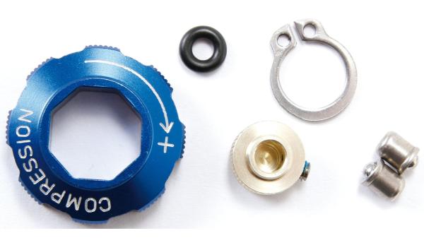 RockShox Druckstufenverstellknopf  1 1/8" blau