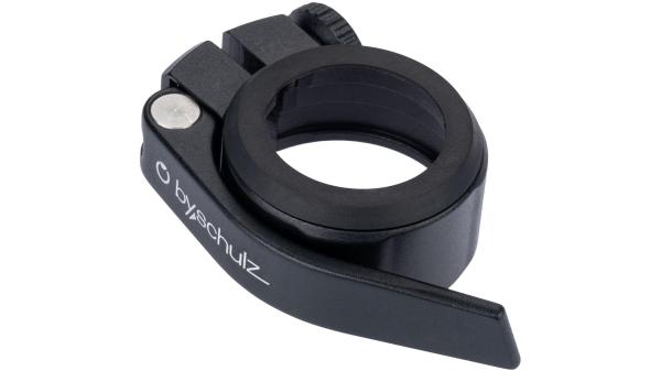 By,Schulz Sattelklemmschelle  1 1/8" schwarz