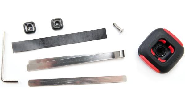 KLICKfix Quad-Adapter  17 mm schwarz, rot