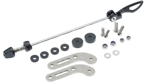 Tubus Schnellspannadapter  XXL schwarz, silber