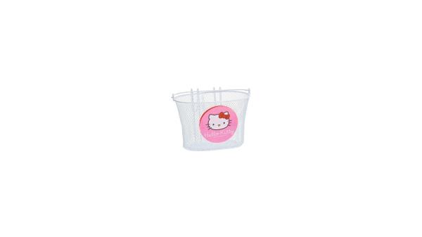 Bike Fashion Kinderkorb  XXL wei&szlig;, rosa