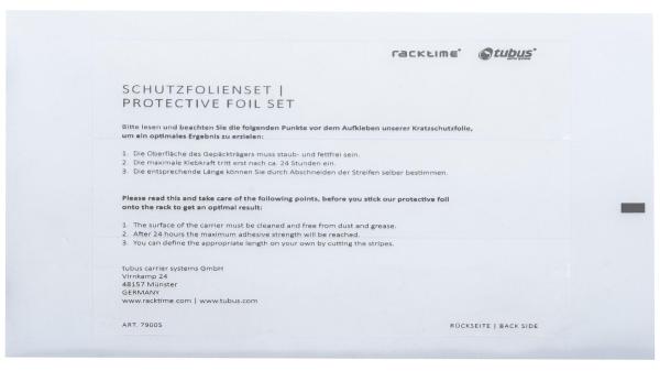 Tubus Schutzfolie  XXL transparent