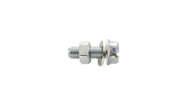 Fix-Nippel Sechskantschraube  M5 silber