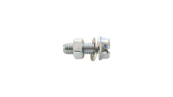 Fix-Nippel Sechskantschraube  M5 silber