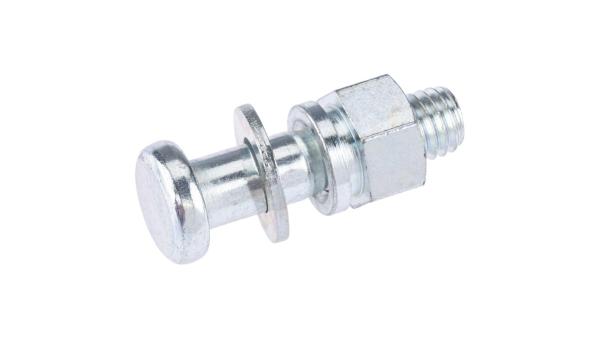 Fix-Nippel Sattelklemmbolzen  1 1/8" silber