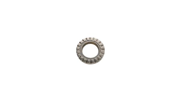 Fix-Nippel Unterlegscheibe  M5 silber
