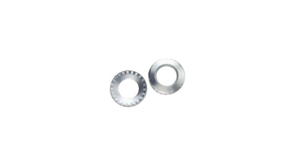 Fix-Nippel Unterlegscheibe  M5 silber