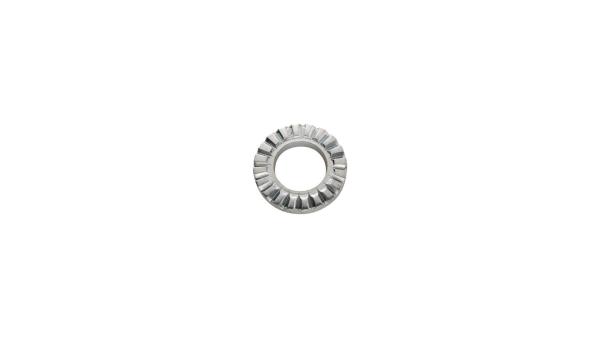 Fix-Nippel Unterlegscheibe  M5 silber
