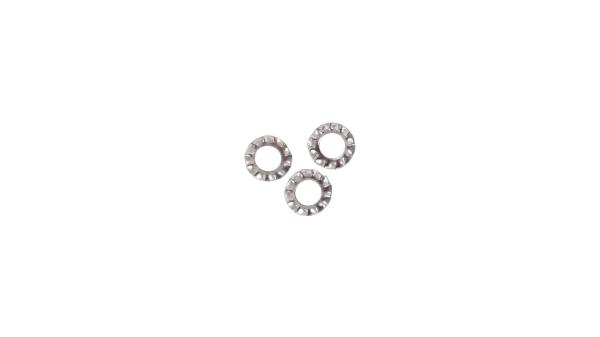 Fix-Nippel F&auml;cherscheibe  M5 silber