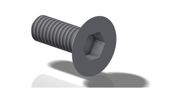 Monte Velo Senkkopfschraube  Unisize silber