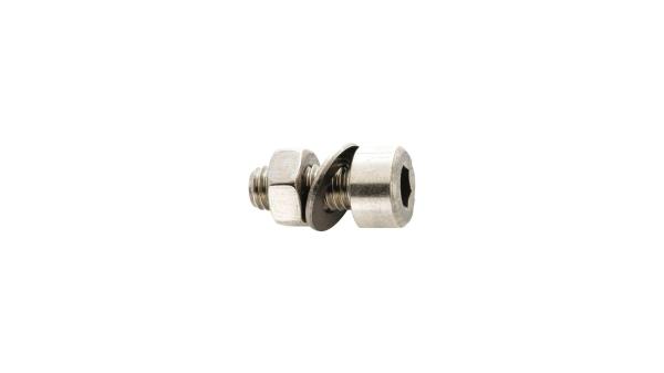 Fix-Nippel Innensechskantschraube  M5 silber
