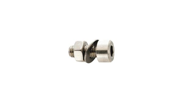 Fix-Nippel Innensechskantschraube  M5 silber