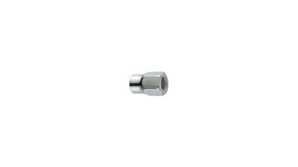Fix-Nippel Kettenleitmutter  M10,5 silber