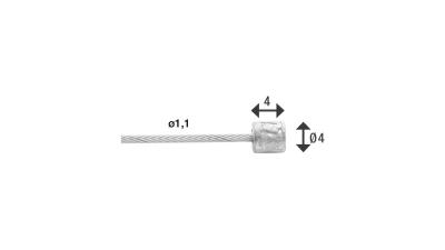 Innenz&uuml;ge 19 strands slick  17 mm silber Produktbild 1