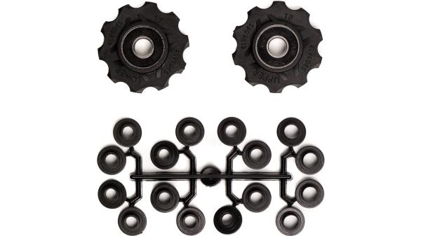 Schaltwerke, Ersatz Schaltrollen-Kit  17 mm schwarz