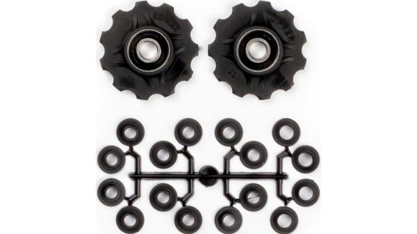 Schaltwerke, Ersatz Schaltrollen-Kit  17 mm schwarz
