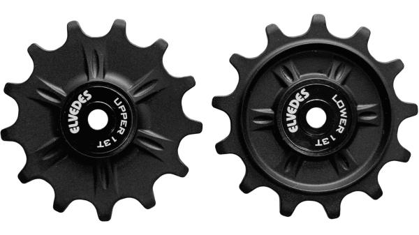 Schaltwerke, Ersatz Schaltrollen-Set  17 mm schwarz