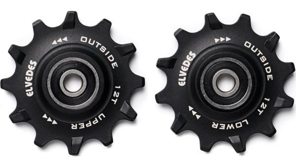 Schaltwerke, Ersatz Schaltrollen-Set  17 mm schwarz