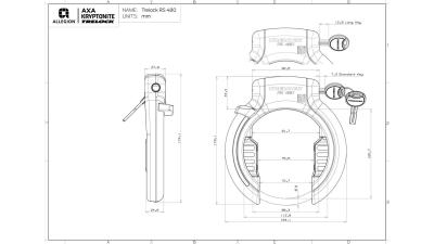 Trelock RS 480 XL  F1 schwarz, silber Produktbild 2