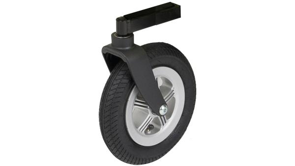 Blue Bird Swivelrad  1 1/8" schwarz, silber