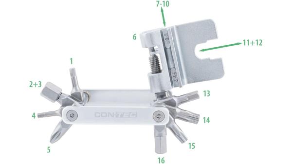 CONTEC TFR - Striker 16  1,5 mm silber