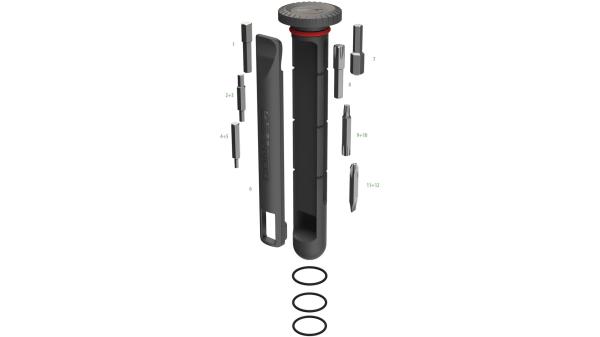 CONTEC Treasure Bar DLX  1,5 mm schwarz, silber