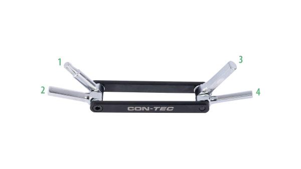 CONTEC Micro Gadget - MG1  1,5 mm schwarz, silber