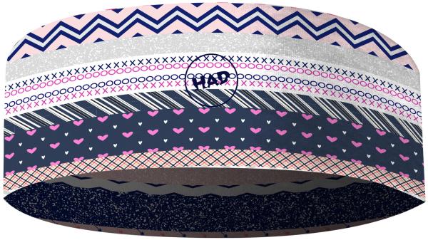 H.A.D. Bonded Unisex 22 mm violett, rosa, wei&szlig;